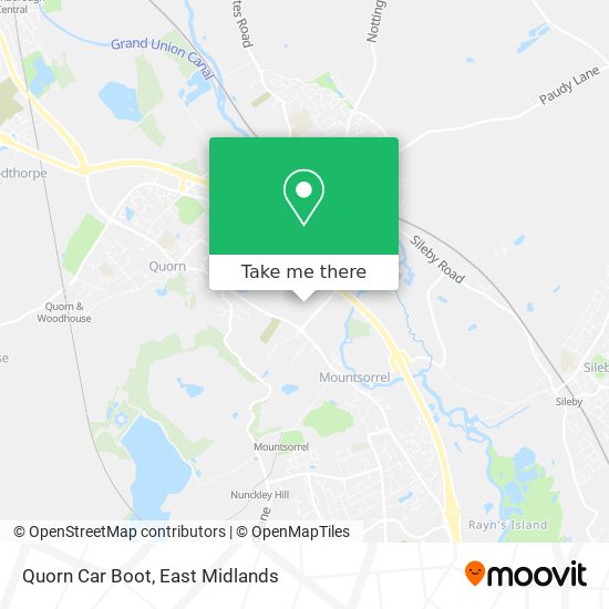 Quorn Car Boot map