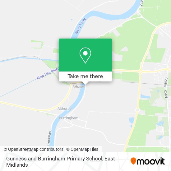 Gunness and Burringham Primary School map