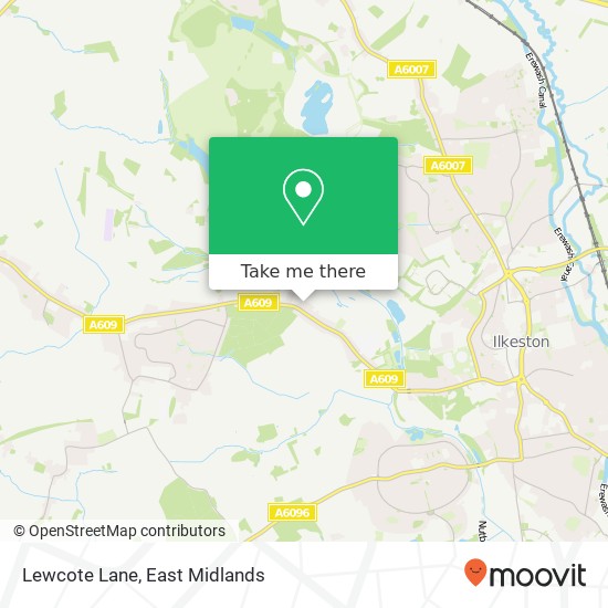 Lewcote Lane map
