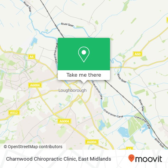 Charnwood Chiropractic Clinic map