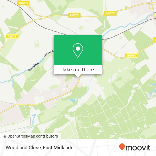 Woodland Close map
