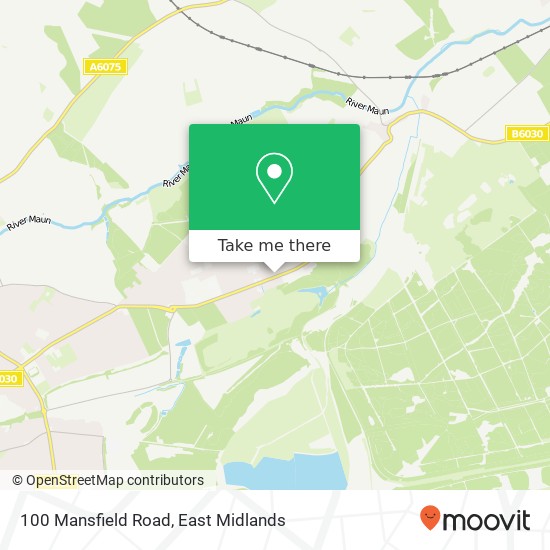 100 Mansfield Road map