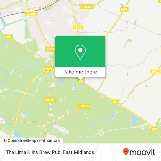 The Lime Kilns Brew Pub map