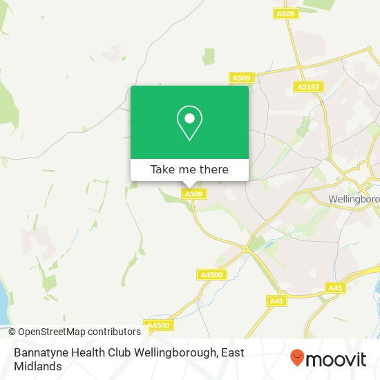 Bannatyne Health Club Wellingborough map