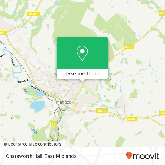 Chatsworth Hall map