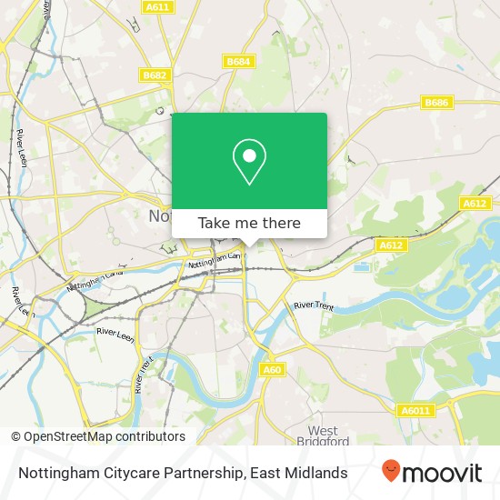 Nottingham Citycare Partnership map