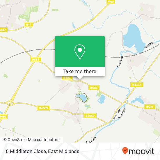 6 Middleton Close map