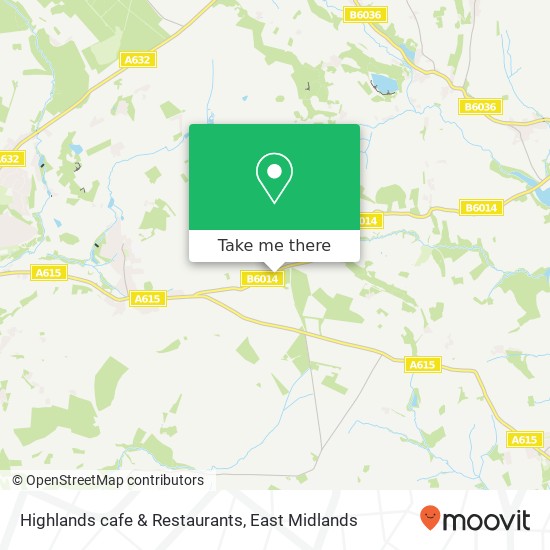 Highlands cafe & Restaurants map