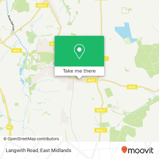 Langwith Road map