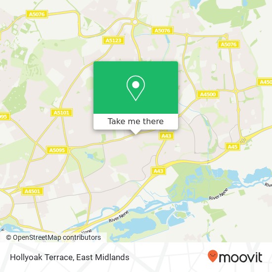 Hollyoak Terrace map
