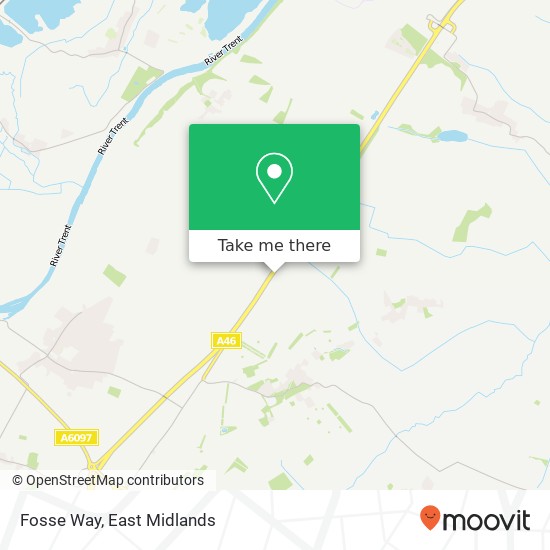 Fosse Way map