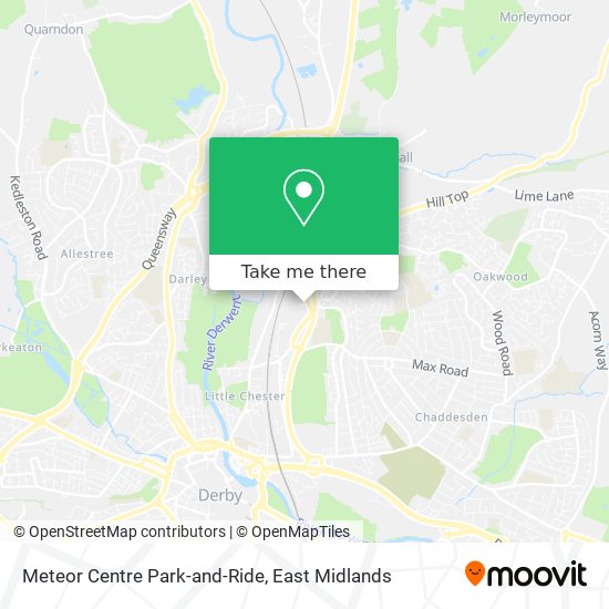 Meteor Centre Park-and-Ride map