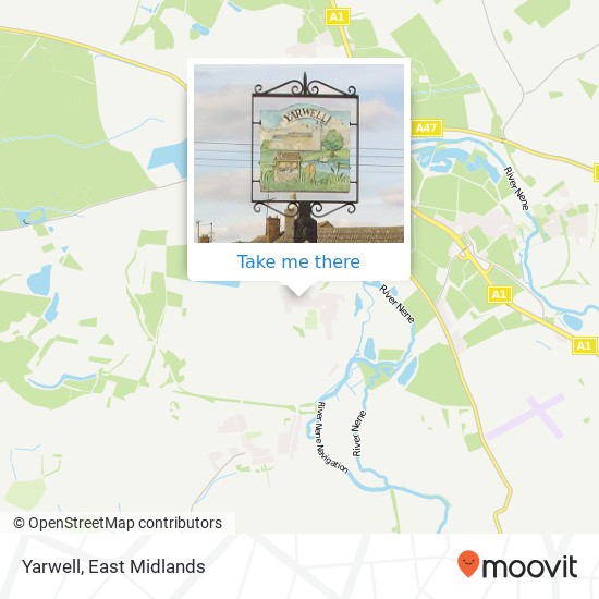Yarwell map