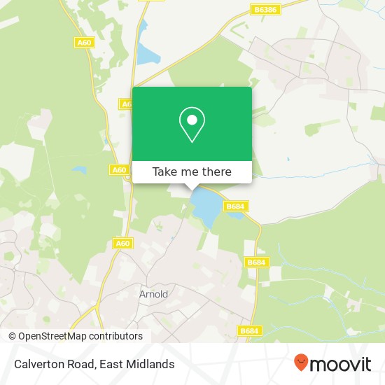 Calverton Road map