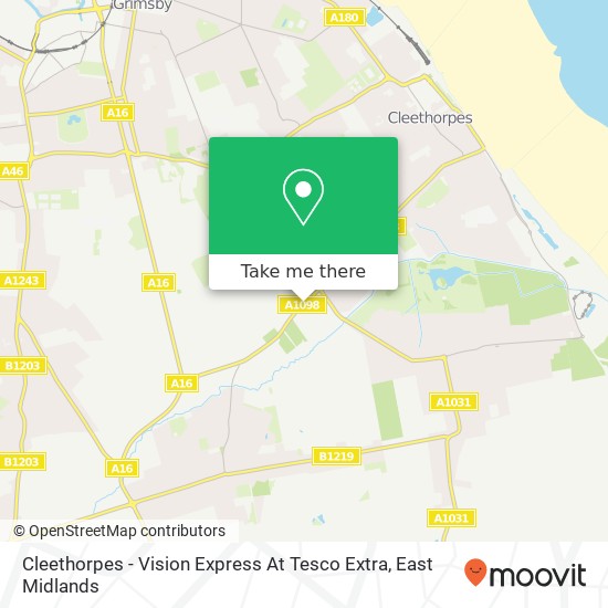 Cleethorpes - Vision Express At Tesco Extra map