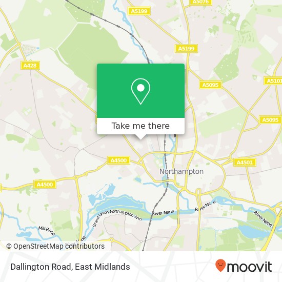 Dallington Road map