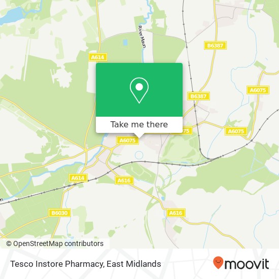 Tesco Instore Pharmacy map