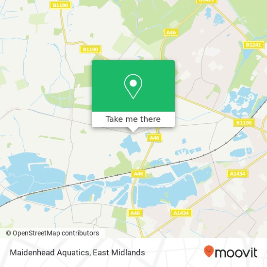 Maidenhead Aquatics map