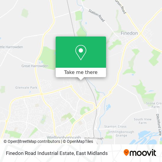 Finedon Road Industrial Estate map