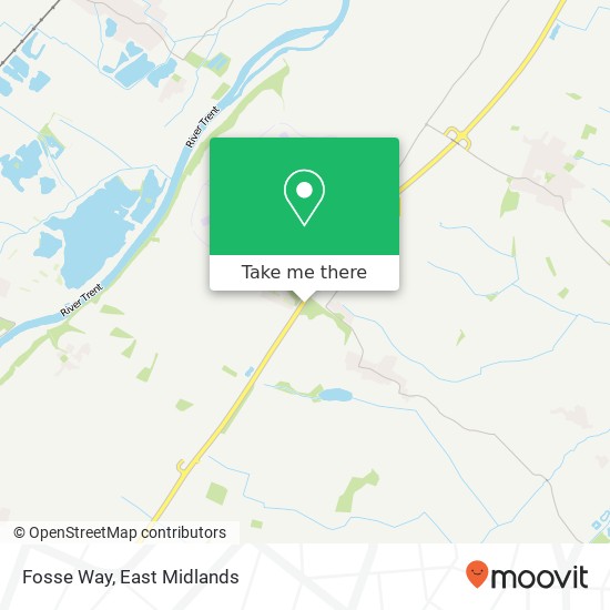 Fosse Way map