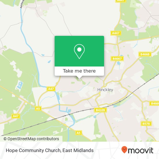 Hope Community Church map