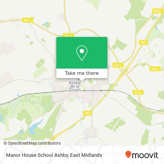 Manor House School Ashby map