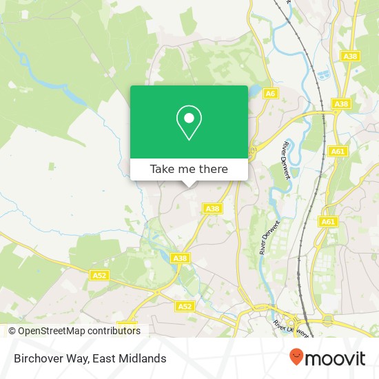 Birchover Way map