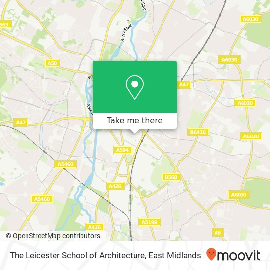 The Leicester School of Architecture map
