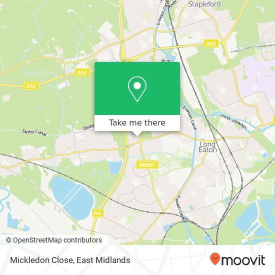 Mickledon Close map