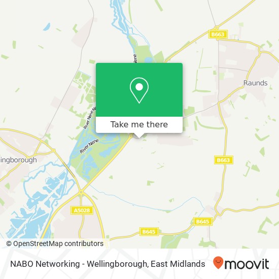 NABO Networking - Wellingborough map