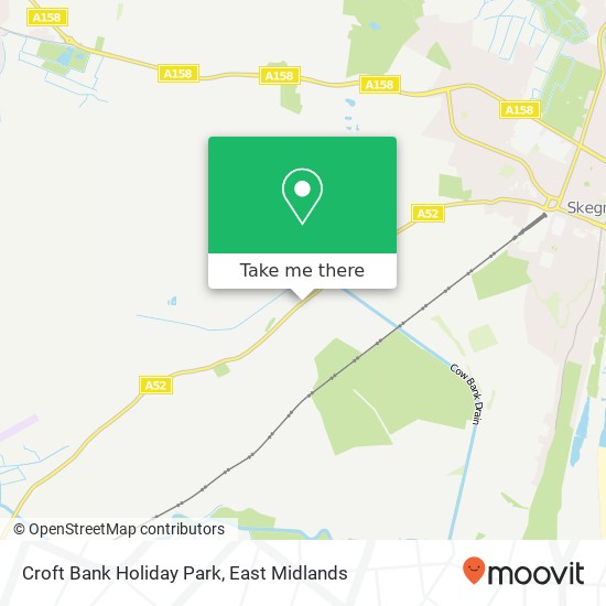 Croft Bank Holiday Park map
