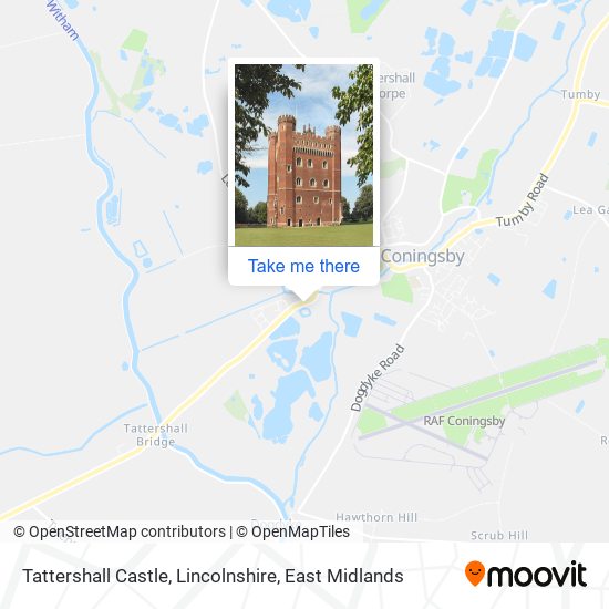 Tattershall Castle, Lincolnshire map