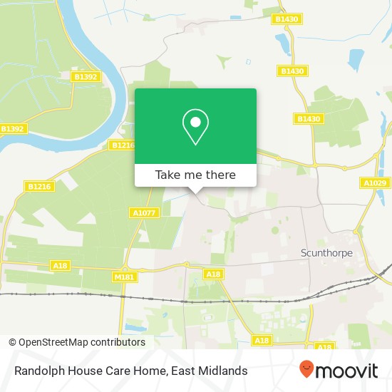 Randolph House Care Home map