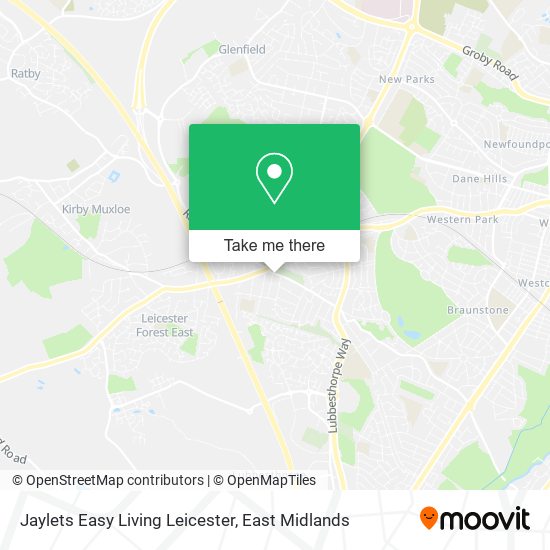 Jaylets Easy Living Leicester map