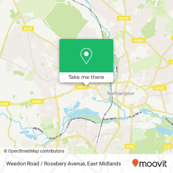 Weedon Road / Rosebery Avenue map