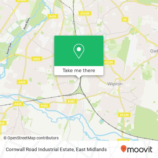 Cornwall Road Industrial Estate map