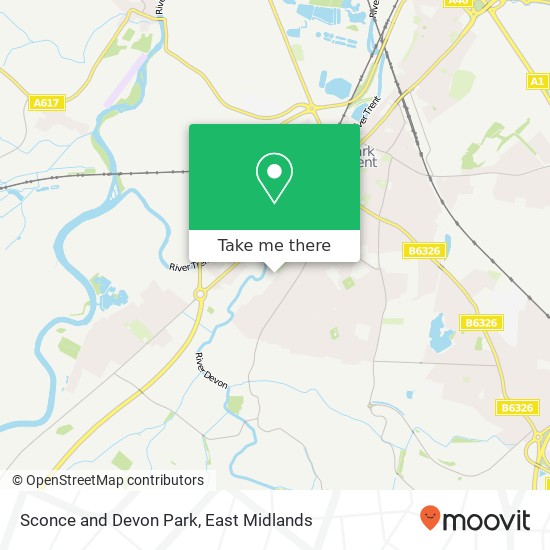 Sconce and Devon Park map
