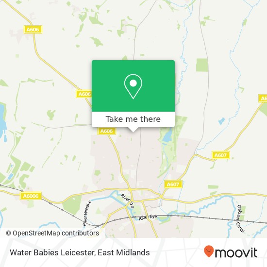 Water Babies Leicester map
