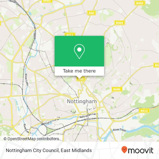 Nottingham City Council map