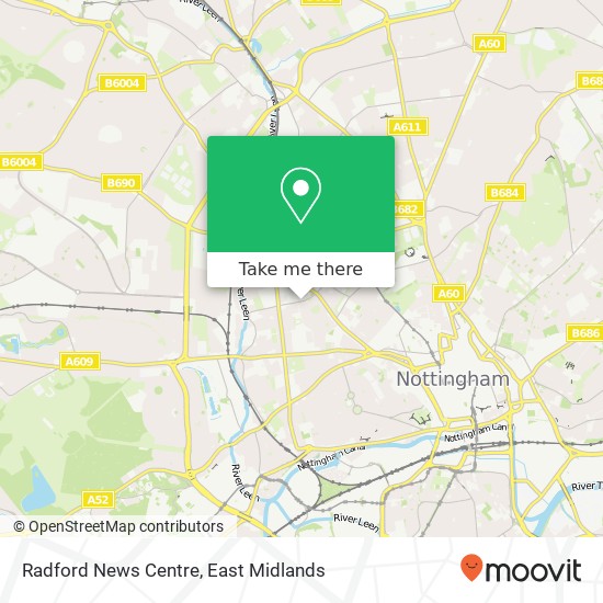 Radford News Centre map