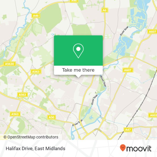 Halifax Drive map
