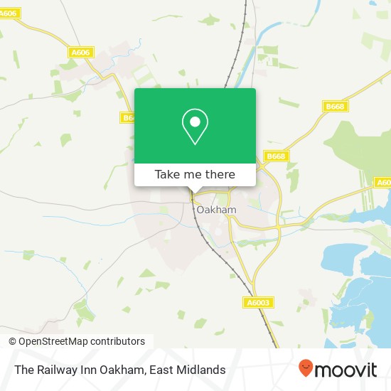 The Railway Inn Oakham map
