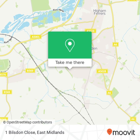 1 Bilsdon Close map