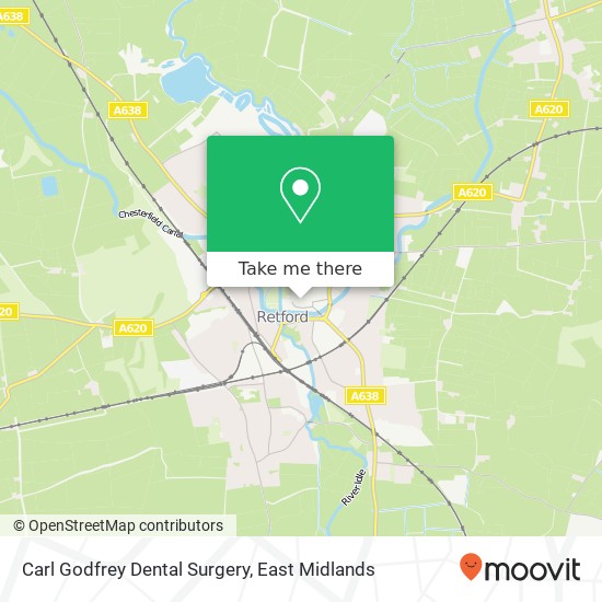 Carl Godfrey Dental Surgery map