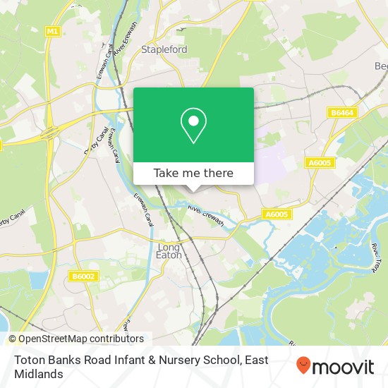 Toton Banks Road Infant & Nursery School map