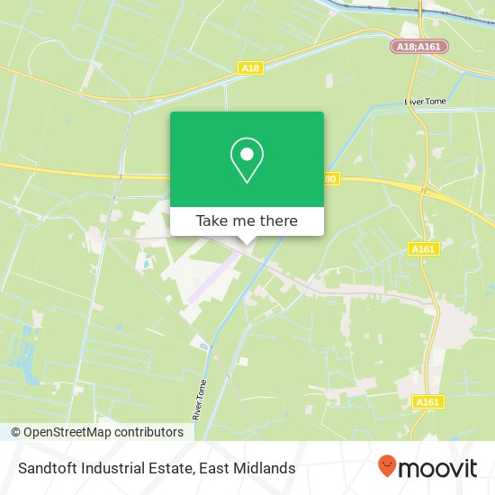 Sandtoft Industrial Estate map