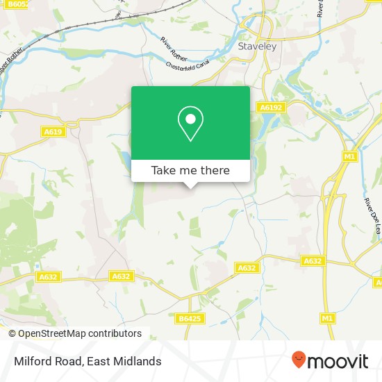 Milford Road map