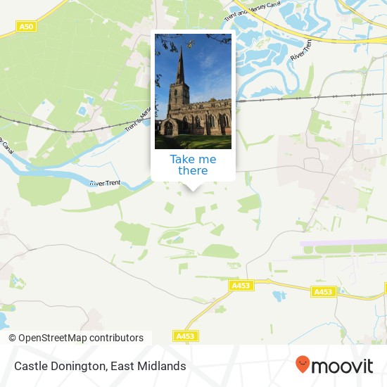 Castle Donington map