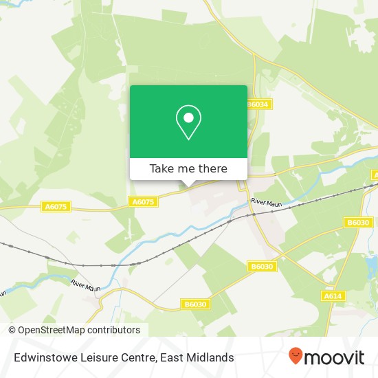 Edwinstowe Leisure Centre map