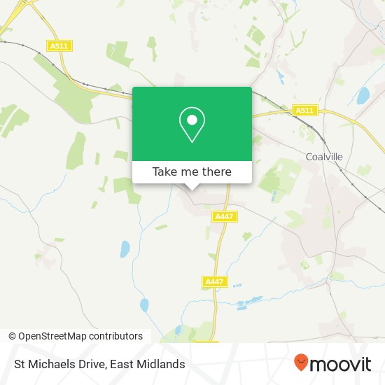 St Michaels Drive map